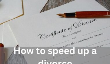 How to speed up a divorce